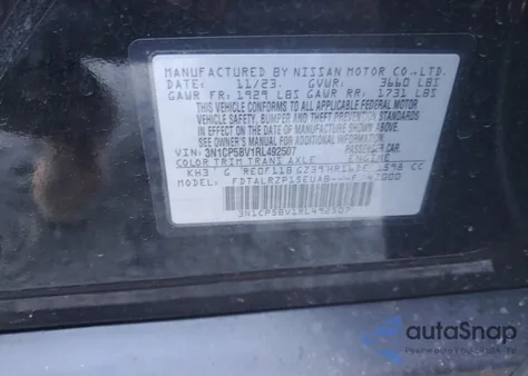 2024 Nissan Kicks S from USA, damaged, VIN 3N1CP5BV1RL492507